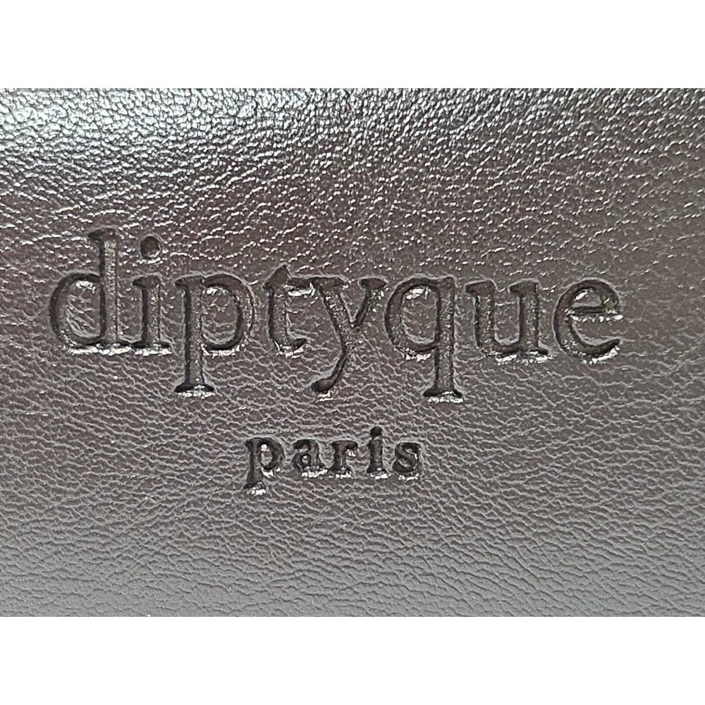 Diptyque Paris Qatar Airways Cosmetic Toiletries Leather Travel Bag Clutch 6.5